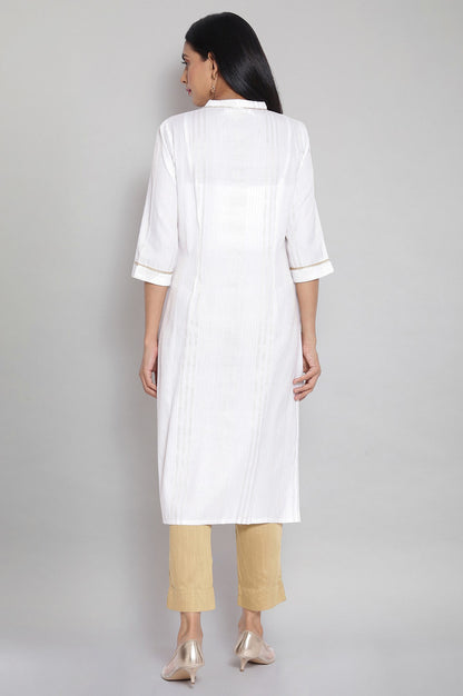 White Embroidered kurta