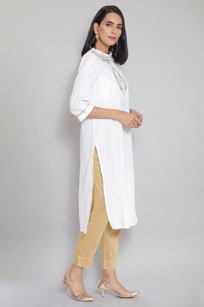 White Embroidered kurta