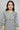 Grey Printed Ethnic kurta