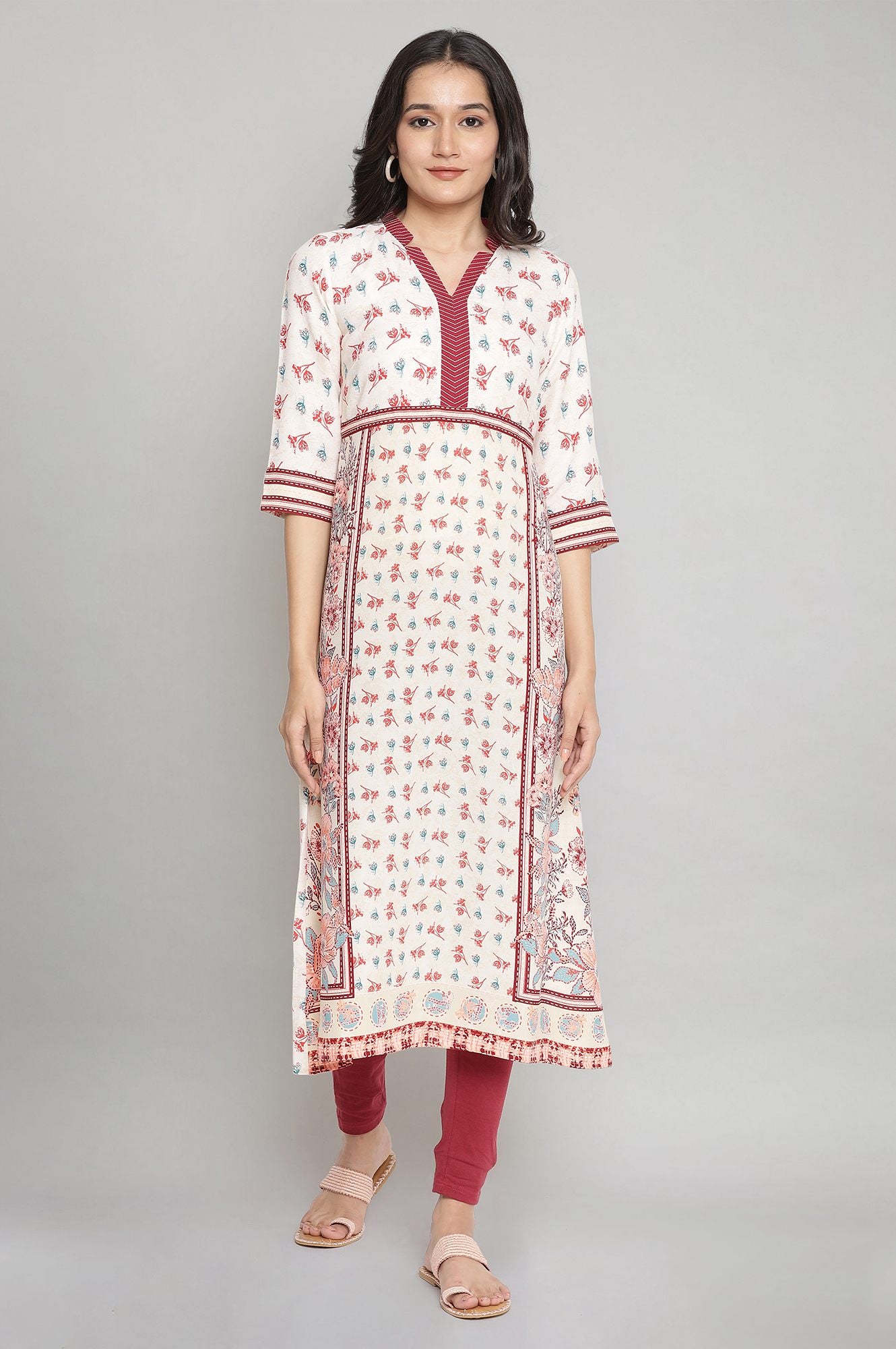 Natural A-line Ethnic kurta