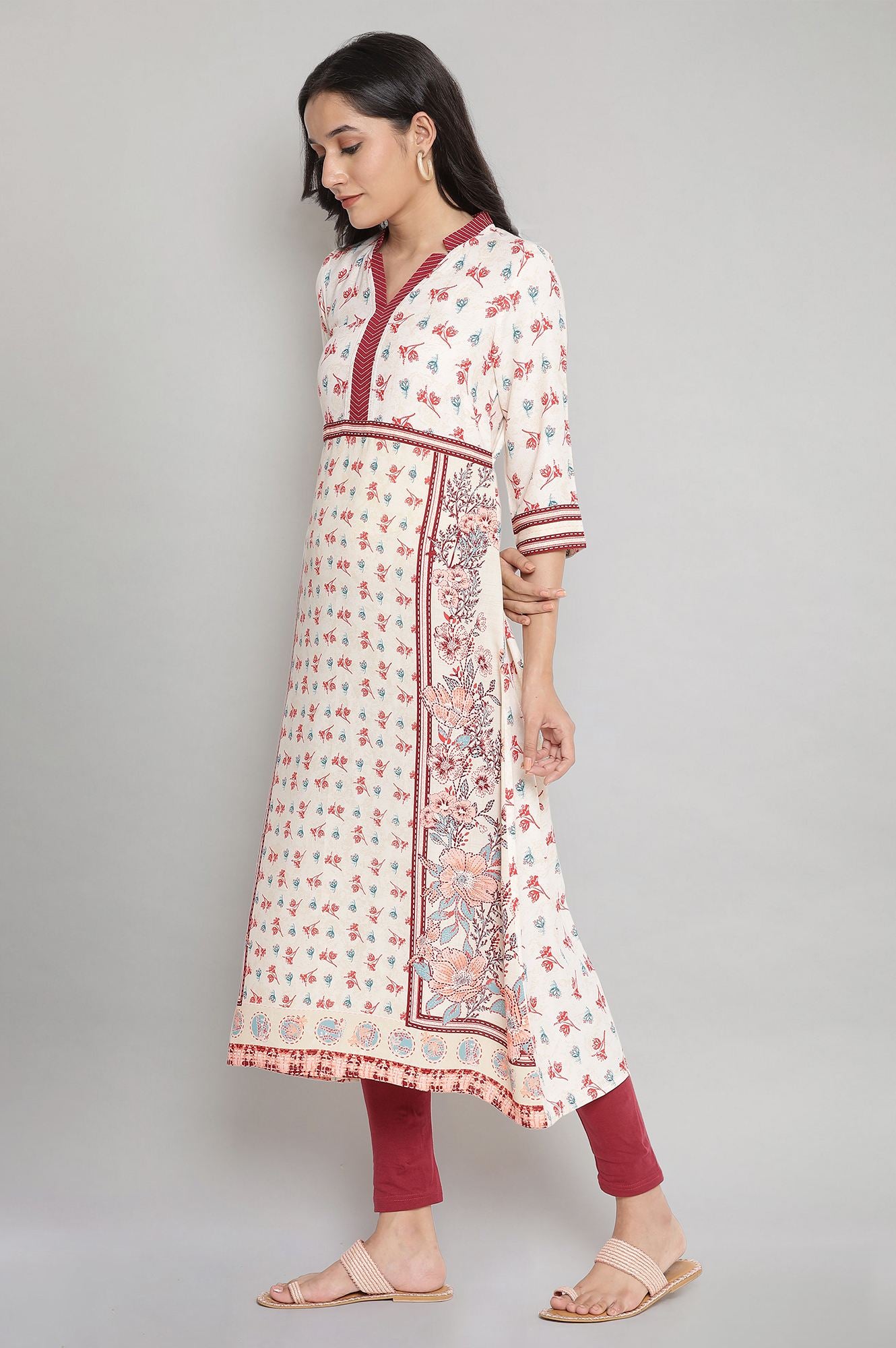 Natural A-line Ethnic kurta