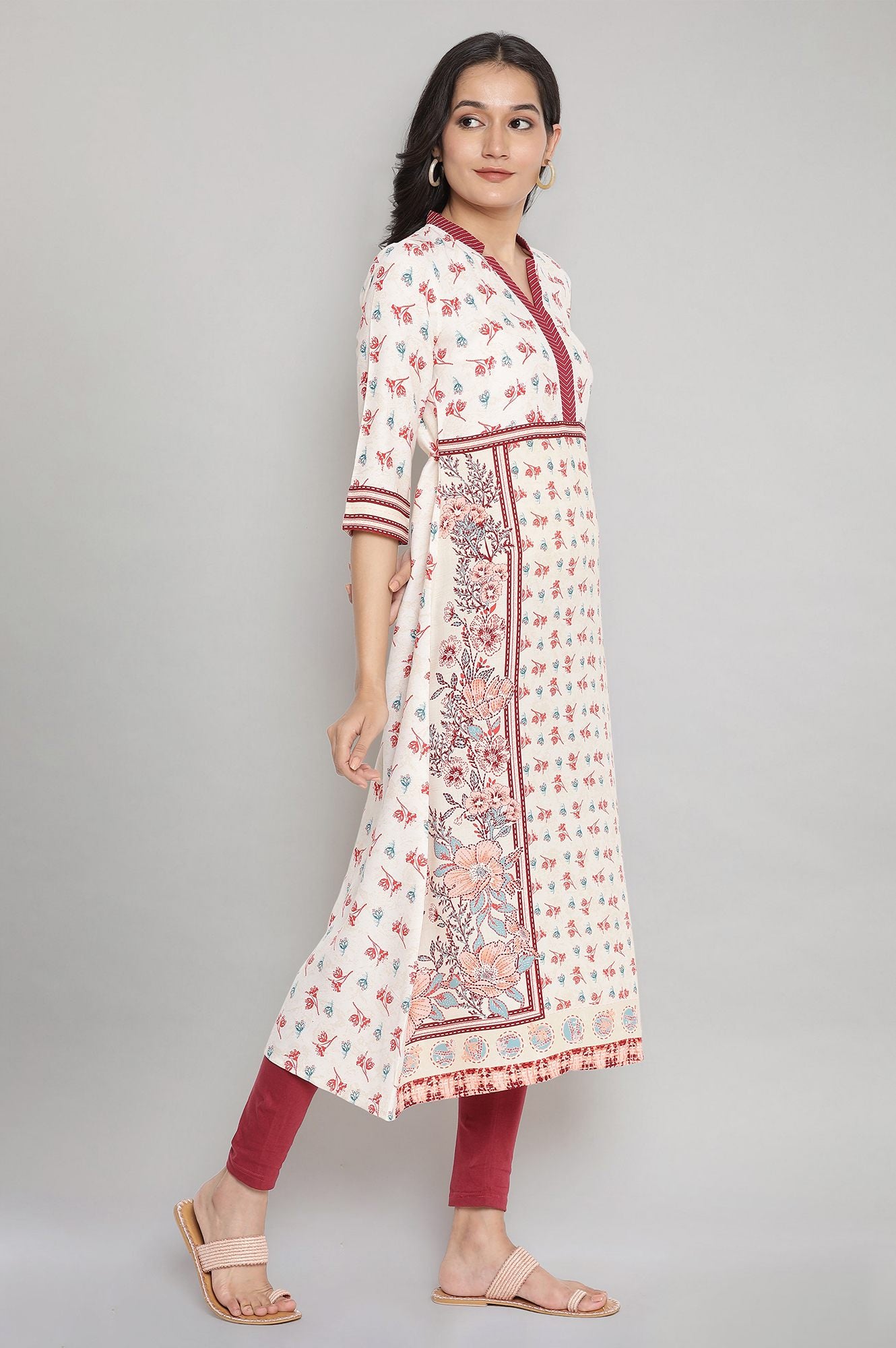 Natural A-line Ethnic kurta