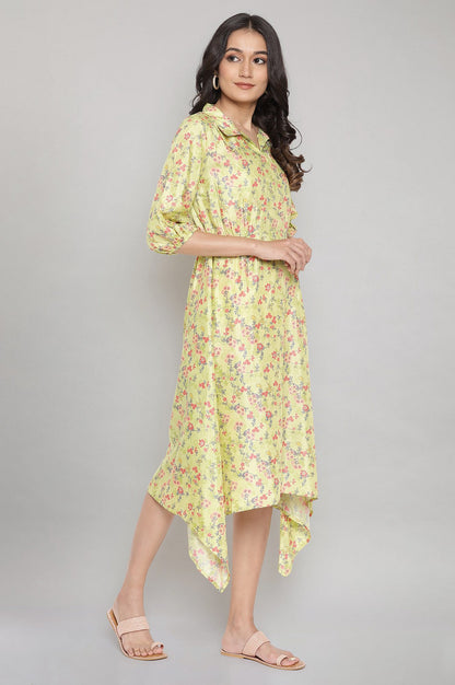 Sweet Green Gathered Dress