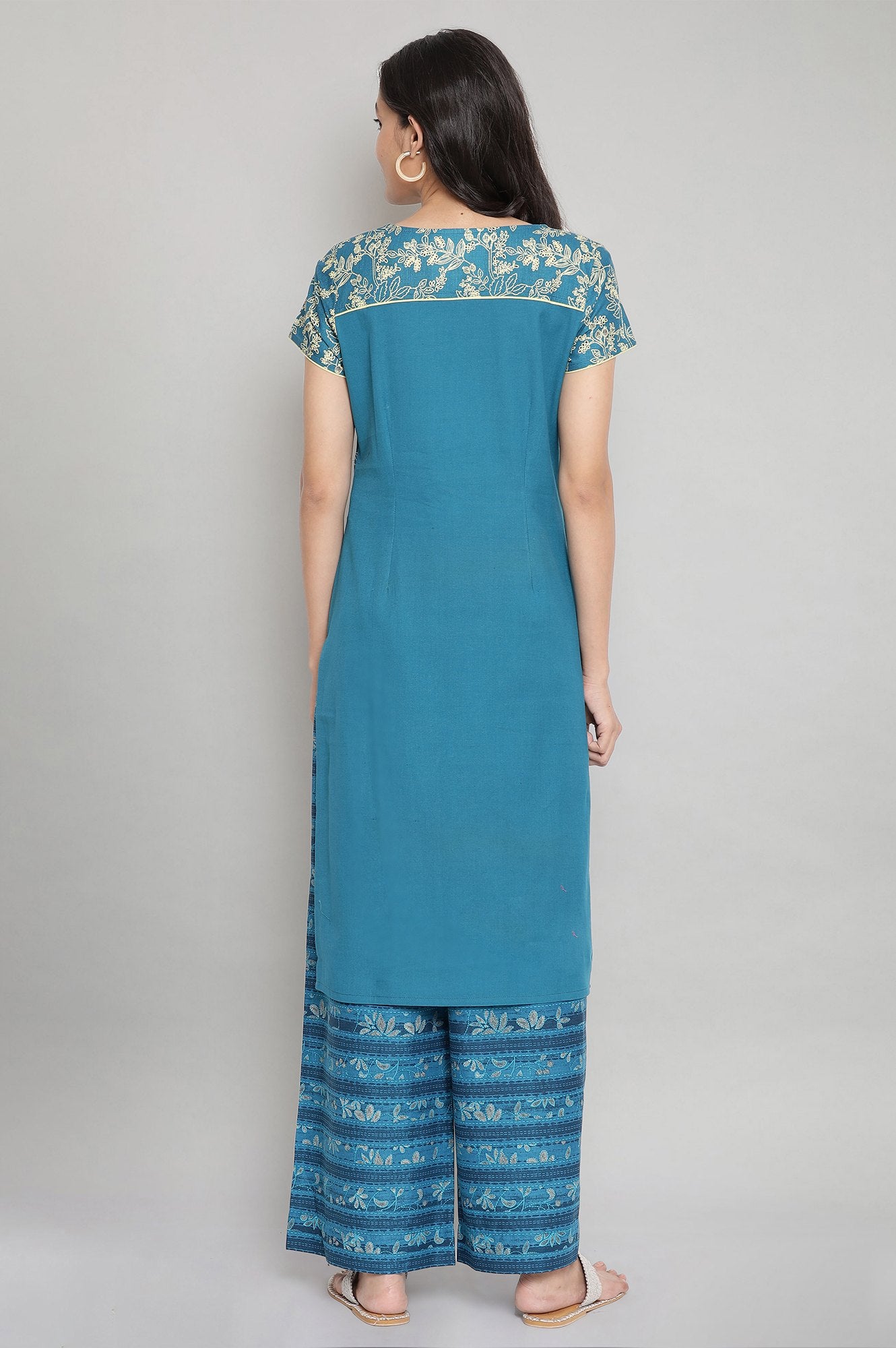 Hydro Blue Ethnic kurta