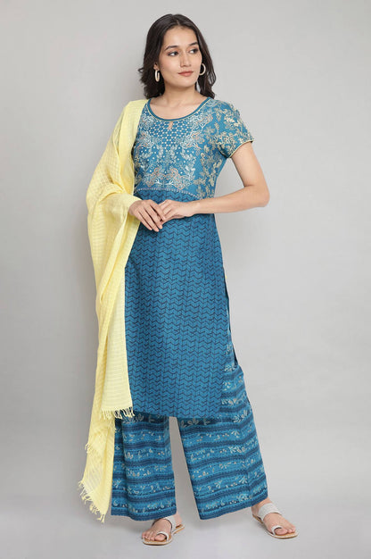 Hydro Blue Ethnic kurta