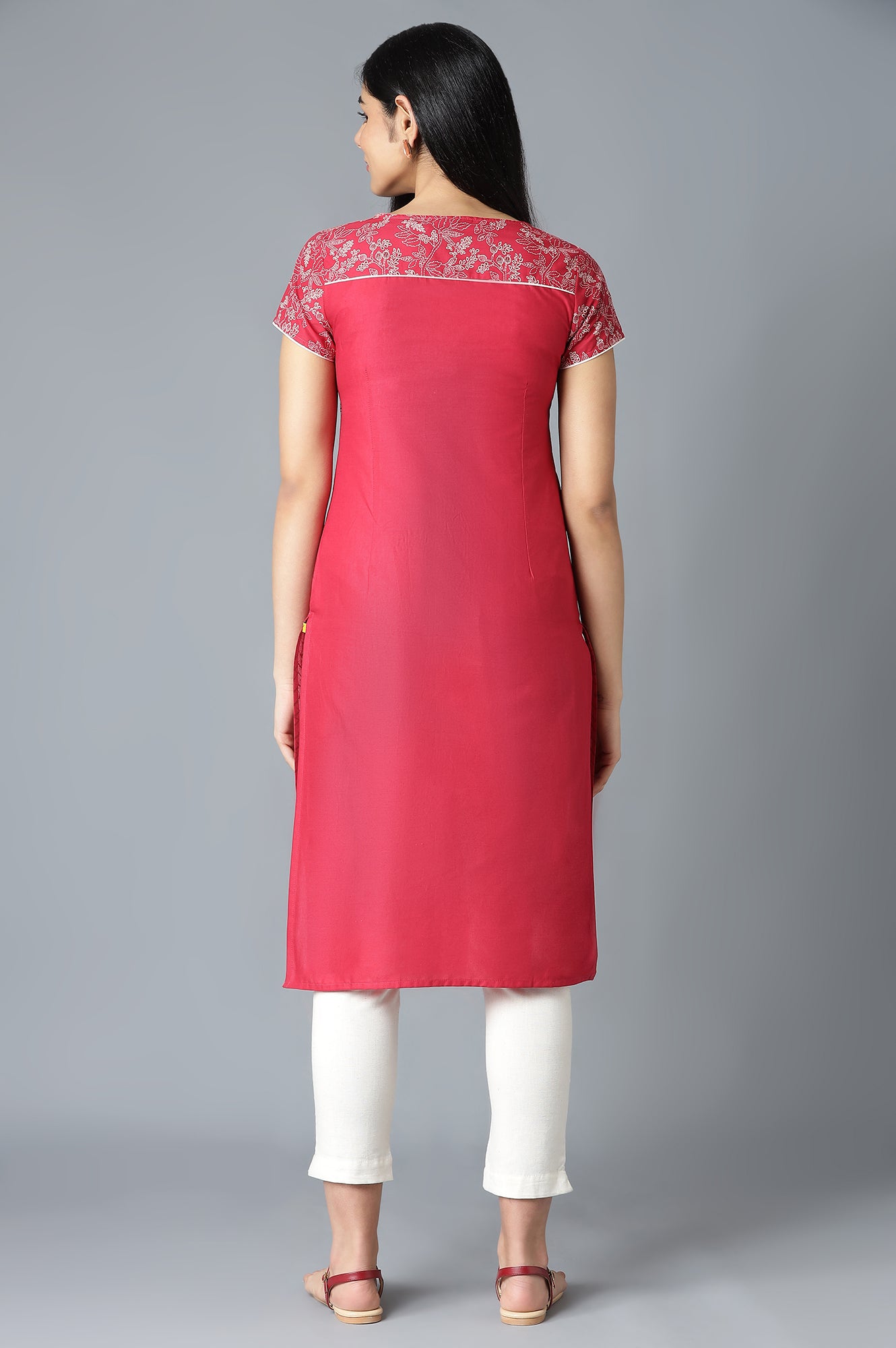 Maroon Ethnic kurta