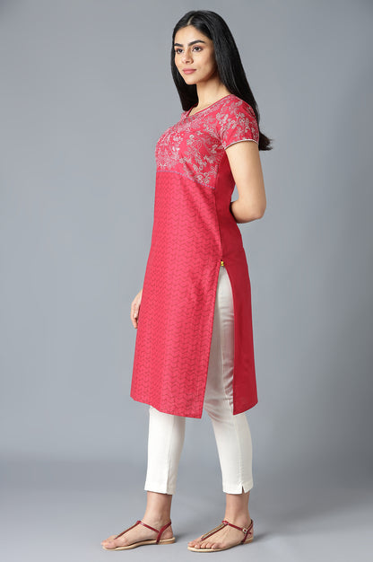 Maroon Ethnic kurta