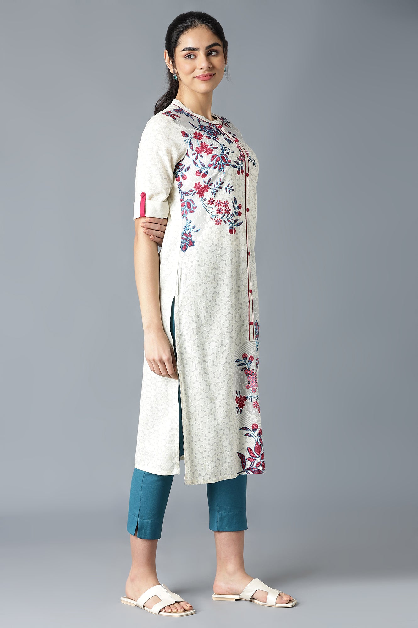 Natural Floral Print kurta