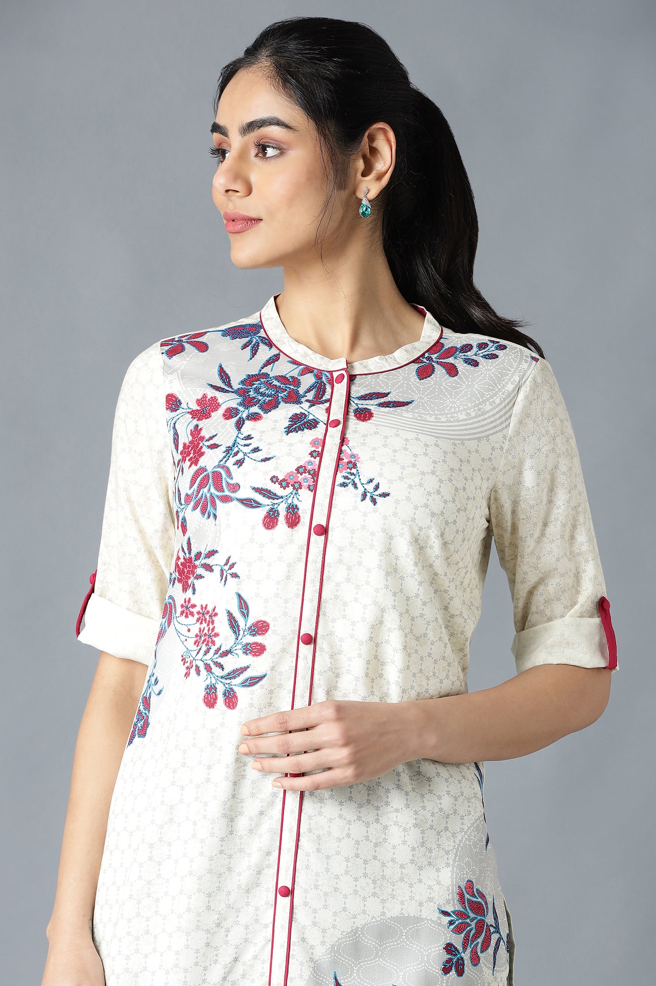 Natural Floral Print kurta