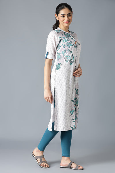 Pink Floral Print kurta