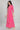 Pink Mandarin Collar Foil Print kurta