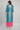 Teal Embroidered Straight kurta