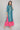Teal Embroidered Straight kurta