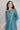 Teal Embroidered Straight kurta