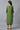Green Round Neck Printed Straight kurta