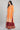 Orange Round Neck Printed Straight kurta