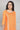 Orange Round Neck Printed Straight kurta