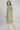 Green Mandarin Collar Foil Print Straight kurta
