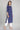 Navy Blue Round Neck Printed Straight kurta