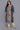 Grey Round Neck Printed Straight kurta