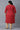 Red Glitter Print Straight kurta