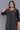 Black Glitter Print Straight kurta