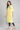 Yellow Mandarin Collar Printed Straight kurta