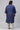 Blue Floral Print Ethnic kurta With Sequins