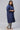Blue Floral Print Ethnic kurta With Sequins