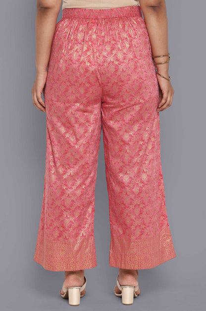 Pink Printed Palazzos