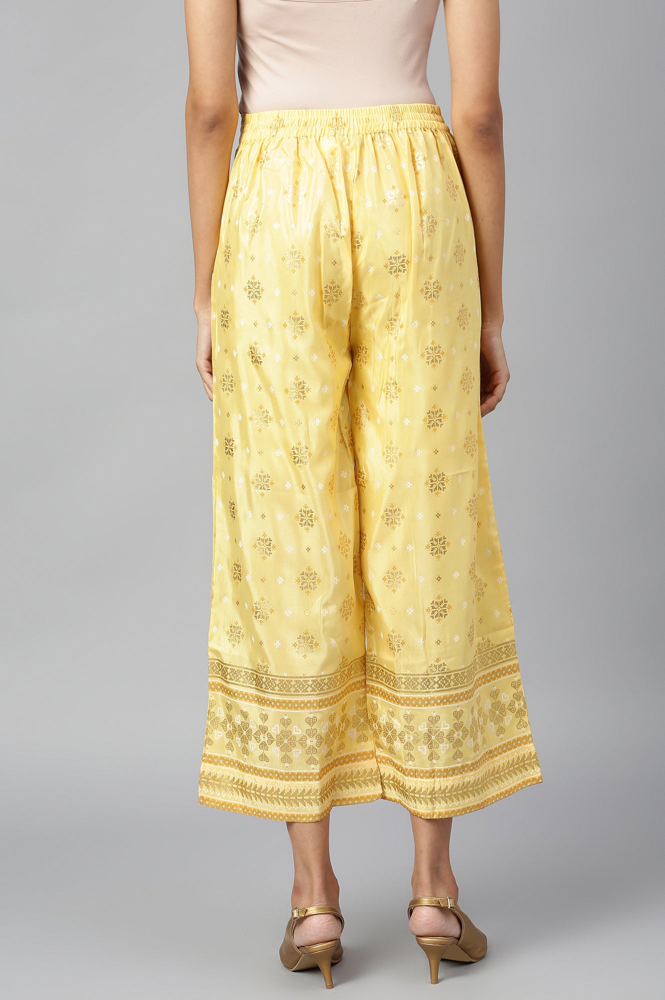 Gold Printed Palazzos