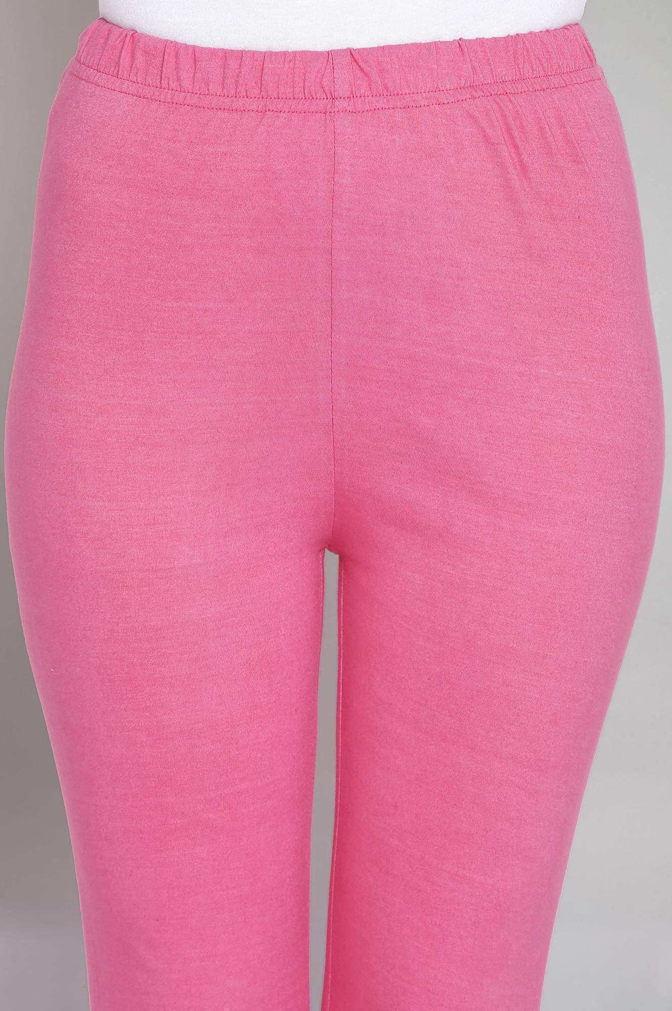 Pink Solid Tights