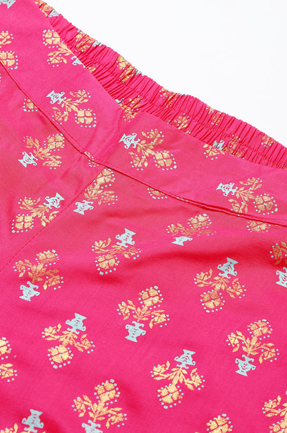 Pink Printed Culottes