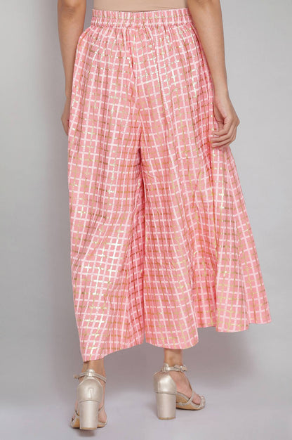 Pink Printed Palazzos