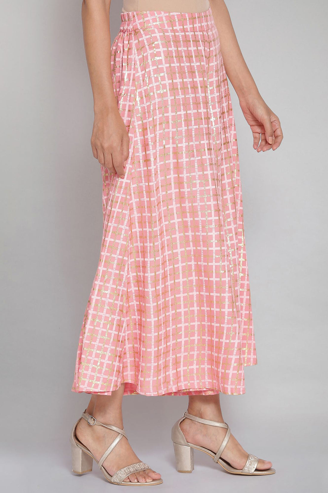 Pink Printed Palazzos