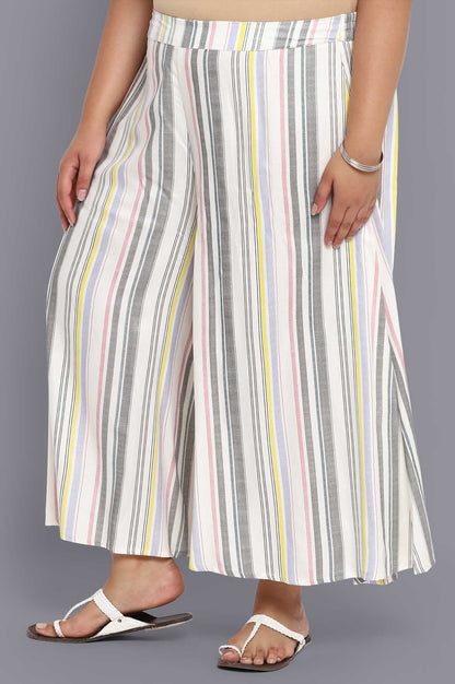 White Striped Culottes