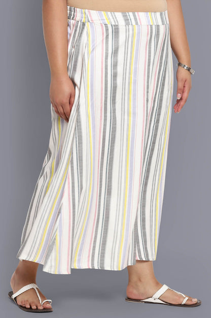 White Striped Culottes