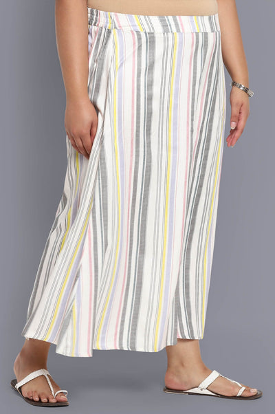 White Striped Culottes