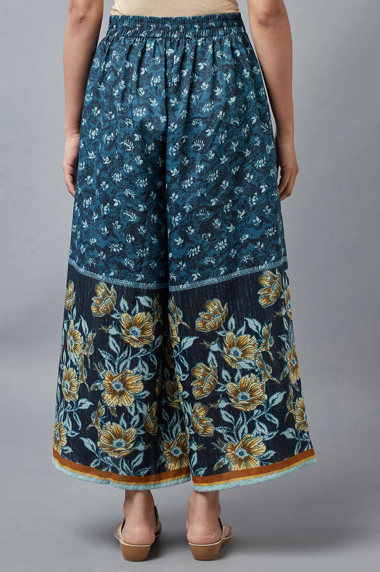 Blue Printed Culottes