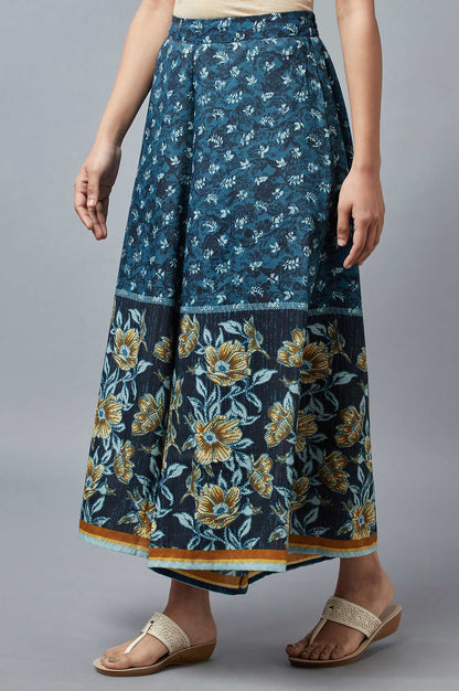 Blue Printed Culottes