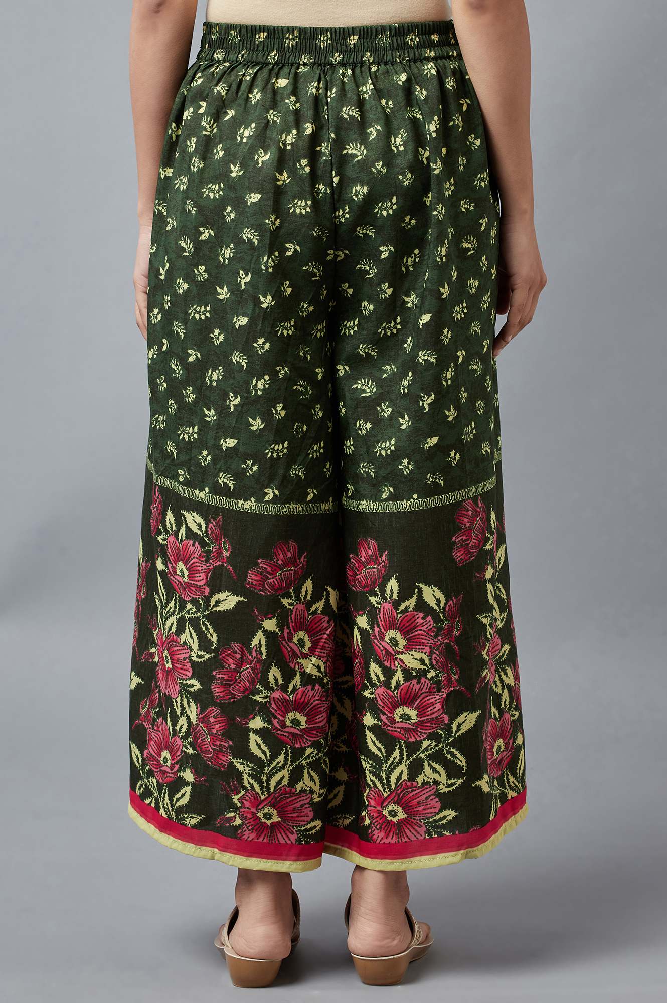 Green Printed Culottes