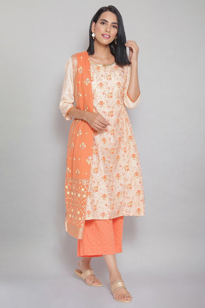 Peach Printed Palazzos