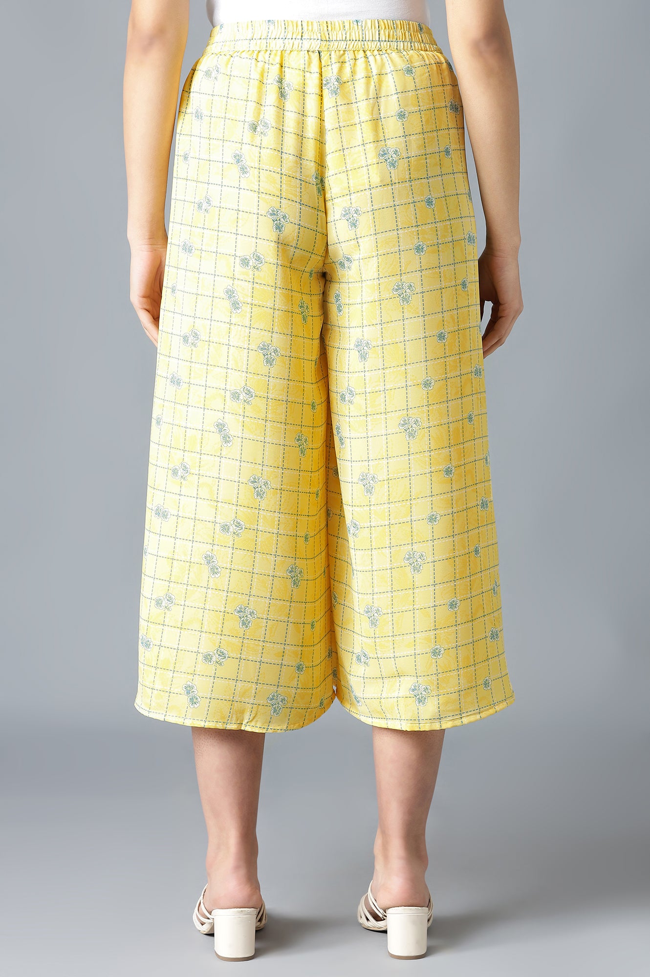 Yellow Printed Culottes