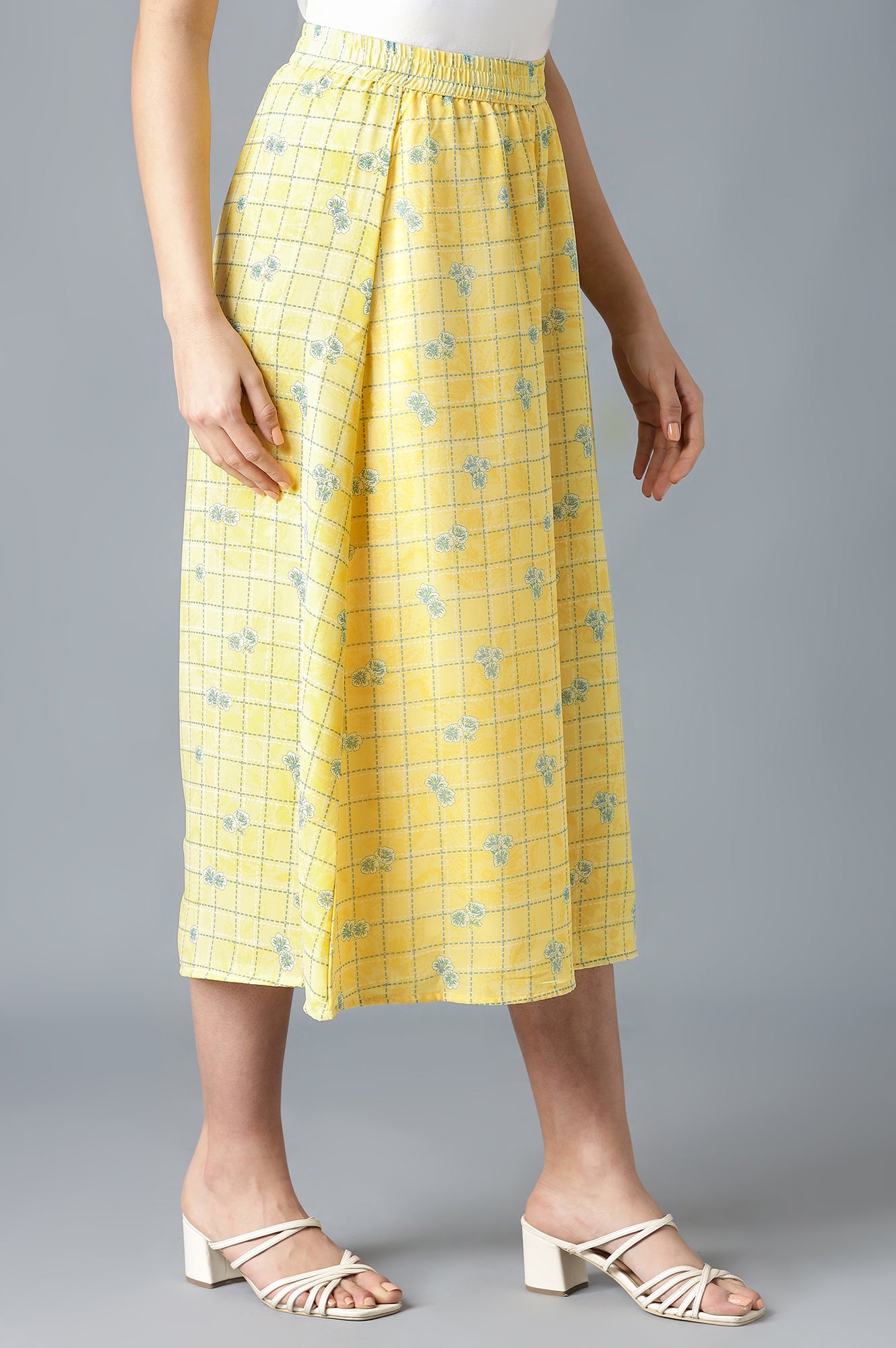 Yellow Printed Culottes