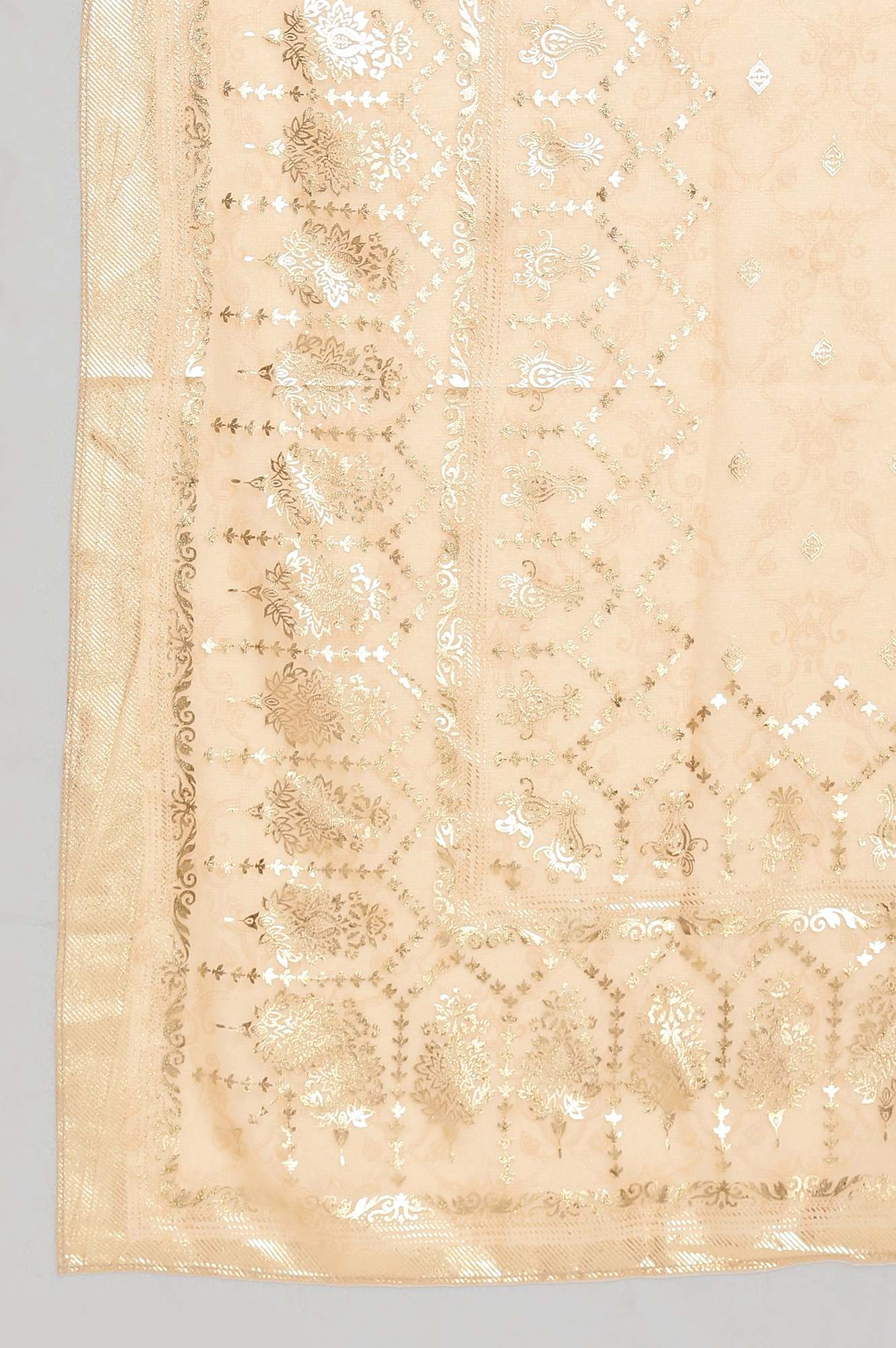 Gold Foil Print Dupatta