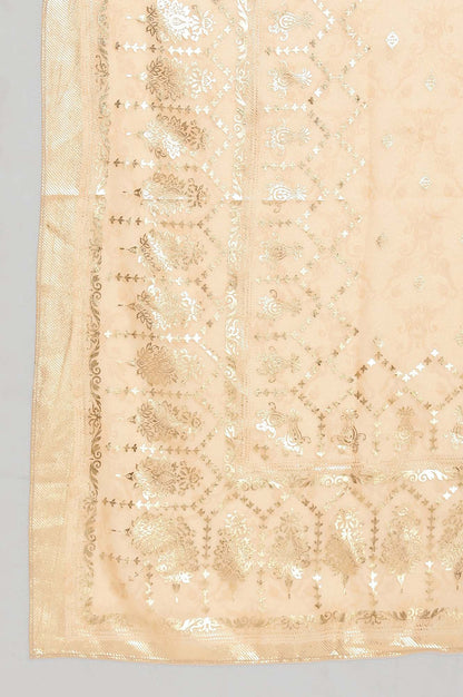 Gold Foil Print Dupatta