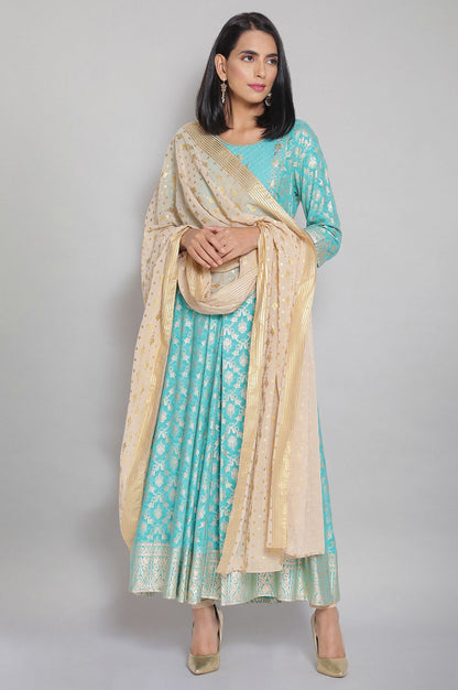 Gold Foil Print Dupatta