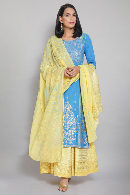 Gold Foil Print Dupatta