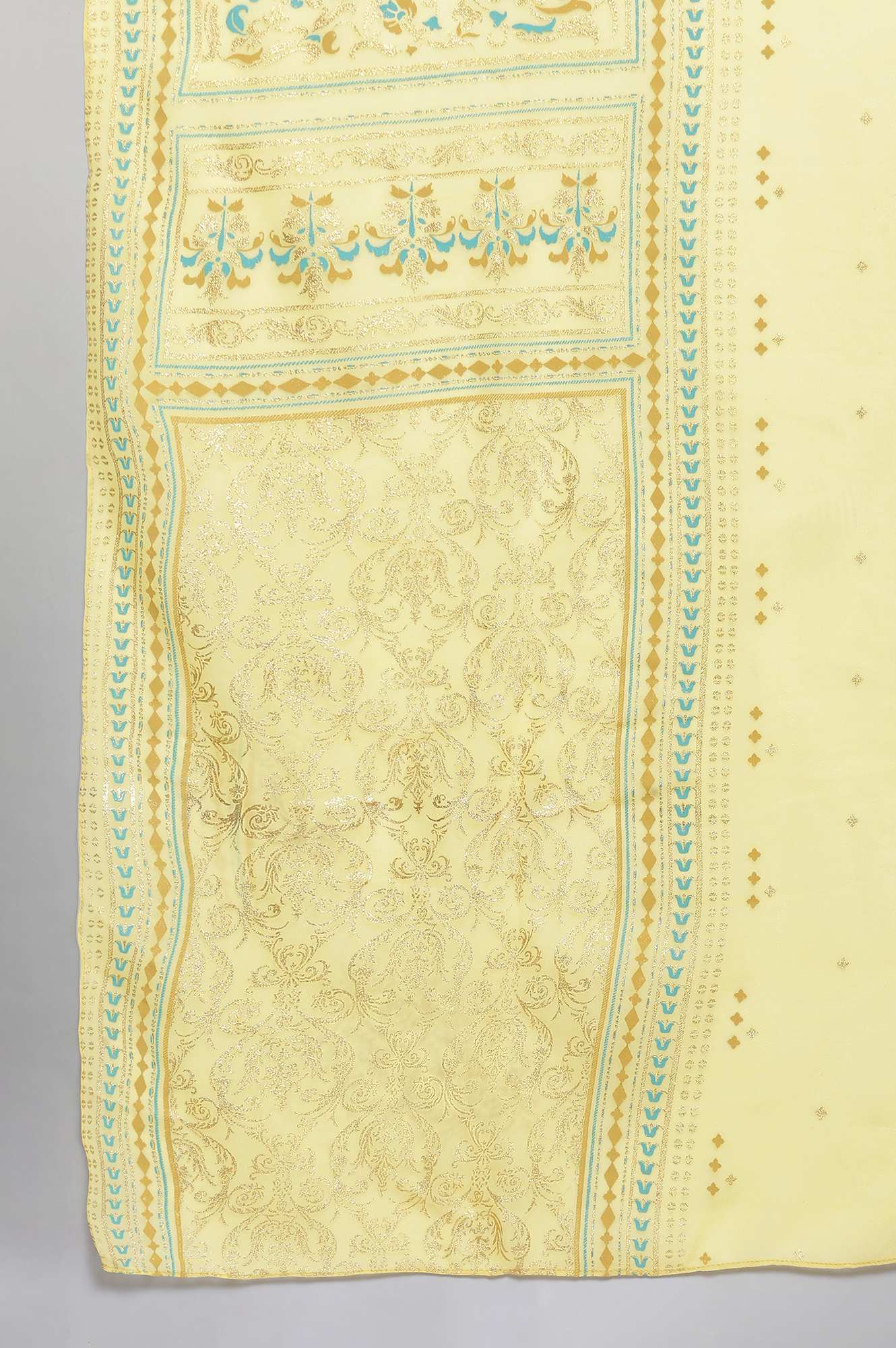 Gold Foil Print Dupatta