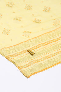Gold Printed Chiffon Dupatta